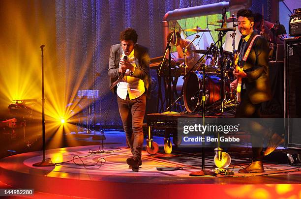 Passion Pit performs at the 16th Annual Webby Awards on May 21, 2012 in New York City.