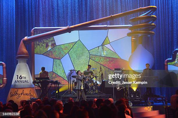 Passion Pit performs at the 16th Annual Webby Awards on May 21, 2012 in New York City.