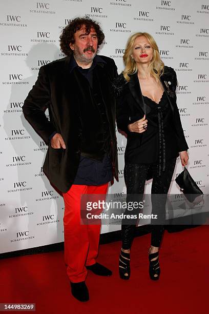 Audrey Tritto and Monty Shadow arrive at the exclusive Filmmakers Dinner during the Cannes International Film Festival hosted by Swiss watch...