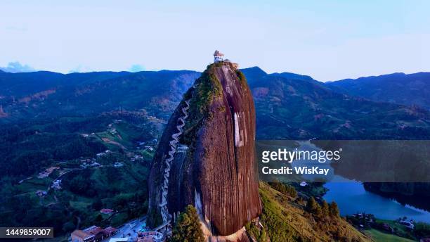 piedra del peñol cololombia - columbia stock pictures, royalty-free photos & images