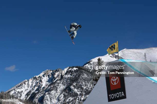 Ryoma Kimata of Team Japan competes during the Men's Snowboard Big Air Final on day four of the Toyota U.S. Grand Prix at Copper Mountain Resort on...