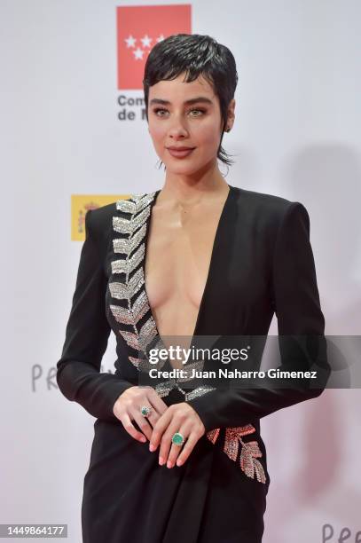 Esmeralda Pimentel attends the red carpet at the 28th Forque Awards at Palacio Municipal on December 17, 2022 in Madrid, Spain.