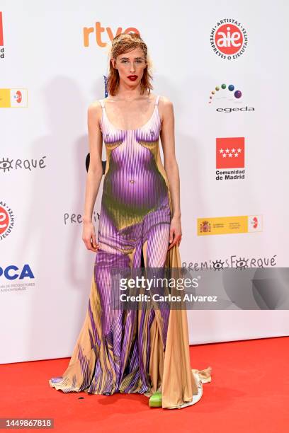 Olivia Baglivi attends the red carpet at the 28th Forque Awards at Palacio Municipal de IFEMA on December 17, 2022 in Madrid, Spain.