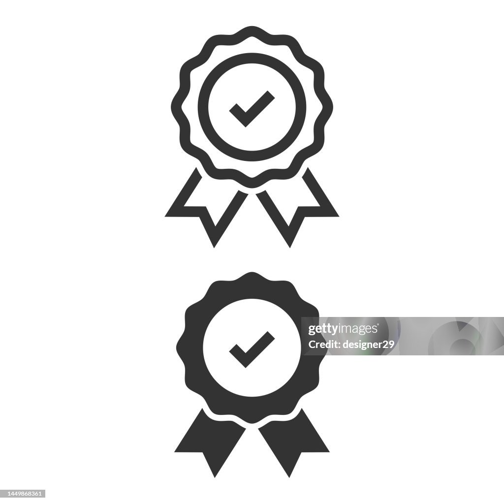 Conjunto de insignias de calidad.