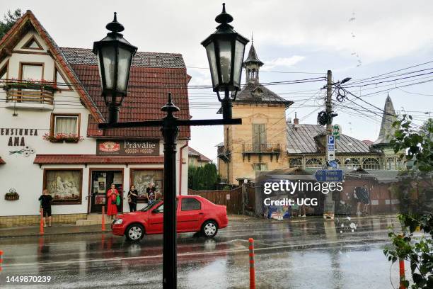 Romania. Transylvania. Bran. Daily life.