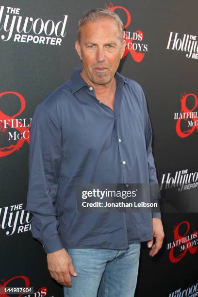 Kevin Costner attends the Los Angeles premiere of "Hatfields & McCoys" at Milk Studios on May 21, 2012 in Los Angeles, California.