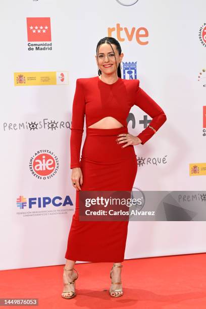 Itziar attends the red carpet at the 28th Forque Awards at Palacio Municipal de IFEMA on December 17, 2022 in Madrid, Spain.