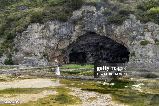 National Archaeological Museum and the archaeological area of Sperlonga, Grotto of Tiberius, Lazio, Italy, Europe.