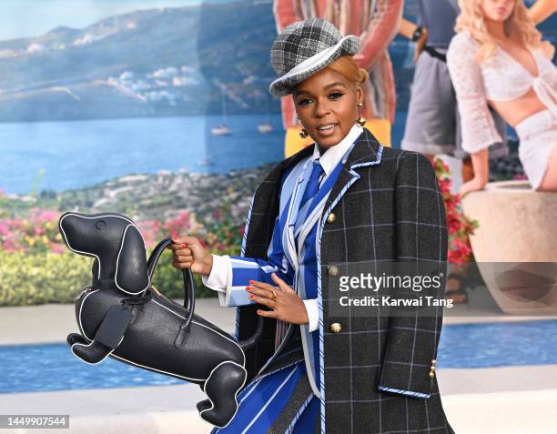Janelle Monae attends the "Glass Onion: A Knives Out Mystery" Photocall at Kings Cross Station on December 17, 2022 in London, England.