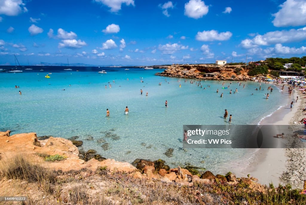 Cala Saona Beach In Formentera Balearic Islands Spain News Photo cala-saona-beach-in-formentera-balearic-islands-spain-news-photo