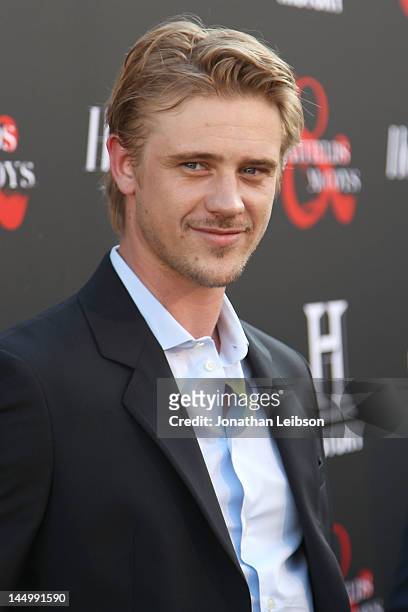 Boyd Holbrook attends the Los Angeles premiere of "Hatfields & McCoys" at Milk Studios on May 21, 2012 in Los Angeles, California.