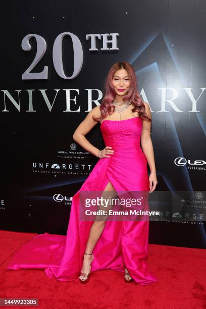 Chloe Kim attends UNFORGETTABLE: The 20th Annual Asian American Awards Presented by Character Media at The Beverly Hilton on December 17, 2022 in...