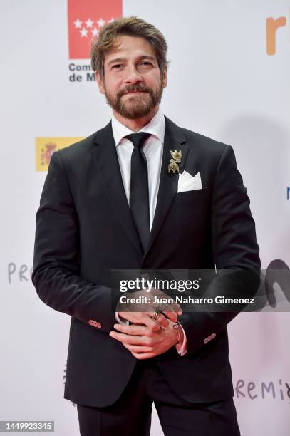 Felix Gome attends the red carpet at the 28th Forque Awards at Palacio Municipal on December 17, 2022 in Madrid, Spain.