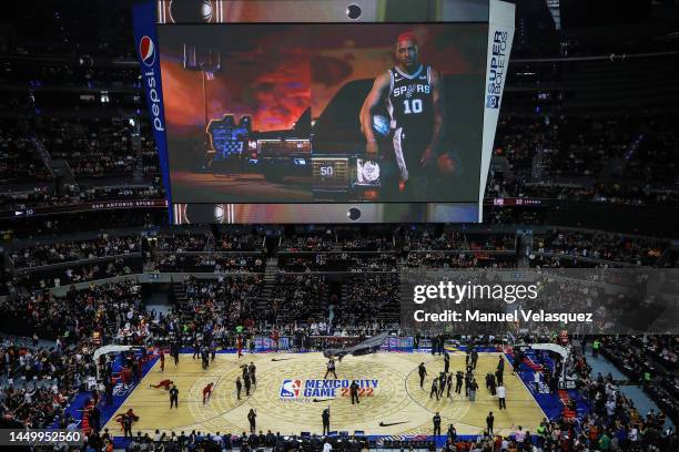 General view of the Arena Ciudad de Mexico during the game between San Antonio Spurs against Miami Heat at Arena Ciudad de Mexico on December 17,...