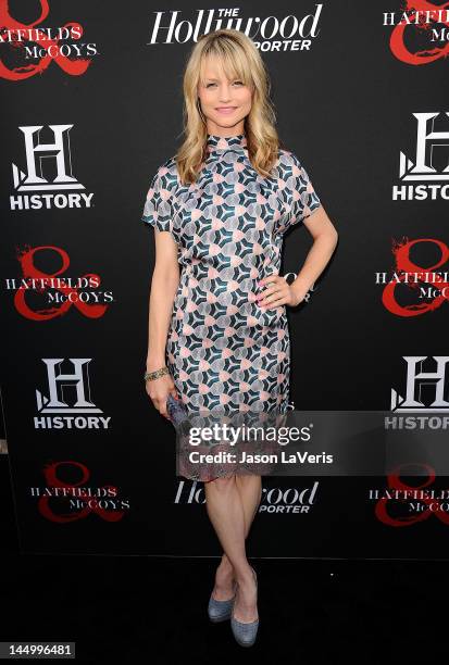 Actress Lindsay Pulsipher attends the premiere of "Hatfields & McCoys" at Milk Studios on May 21, 2012 in Los Angeles, California.