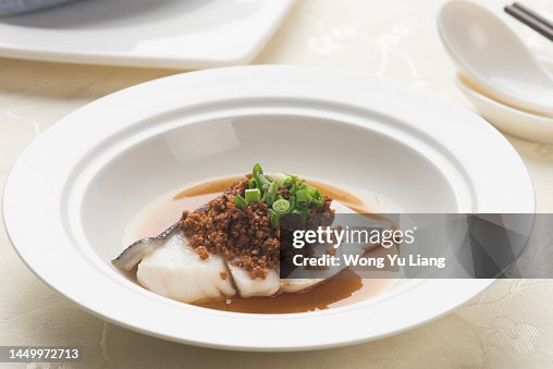 Cod Filet Asian Chinese Steamed Cod Fish Fillet High-Res Stock Photo - Getty Images
