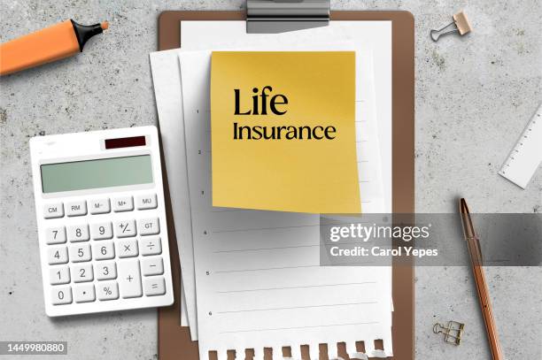 life insurance - lebensversicherung stock-fotos und bilder