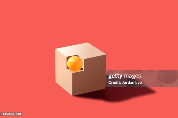 ball sit in the missing wooden cube - mismatch stock pictures, royalty-free photos & images