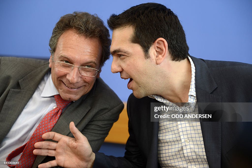 Greek left wing politician Alexis Tsipra