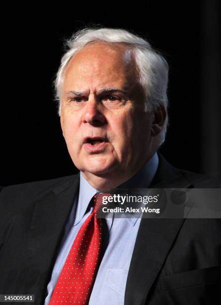 Fedex Chairman, President and CEO Frederick Smith addresses the 2012 America's Small Business Summit, hosted by U.S. Chamber of Commerce, May 22,...