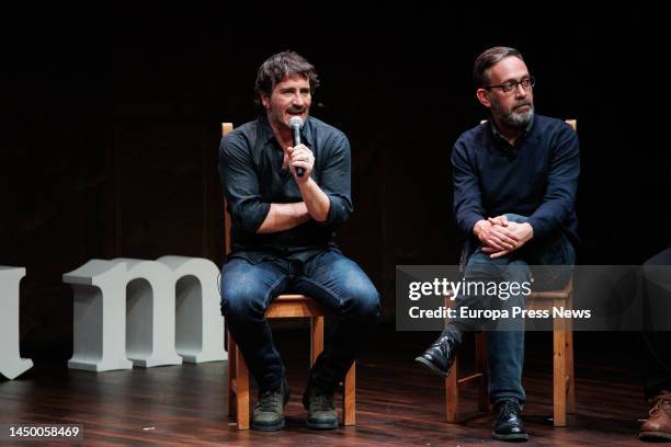 Journalist Jacobo Garcia takes part in the meeting 'Historias de una guerra' organized by the newspaper El Pais, in Caixaforum, on 18 December, 2022...