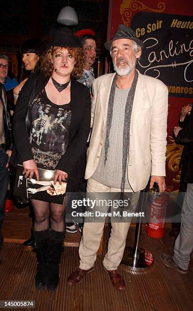 Emily Lloyd and Roger Lloyd Pack attend a reception for dance company Cantina's London production, which features a mix of acrobatics and dance at...