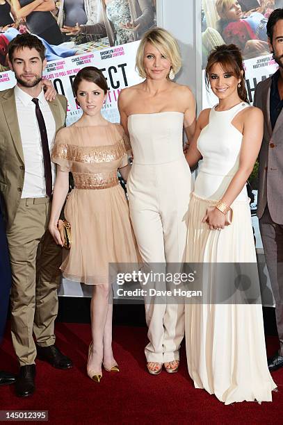 Chace Crawford, Anna Kendrick, Cameron Diaz and Cheryl Cole attend the UK premiere of "What To Expect When You're Expecting" at The BFI IMAX on May...