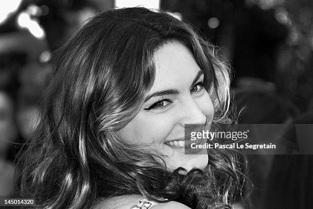 Kelly Brook attends the 'Killing Them Softly' Premiere during 65th Annual Cannes Film Festival at Palais des Festivals on May 22, 2012 in Cannes,...