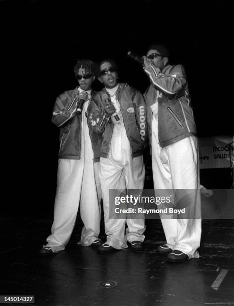Singing group Immature, performs at the Regal Theater in Chicago, Illinois in JANUARY 1996.