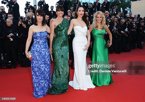 Maria Laura Santillan, Araceli Gonzalez, Natalia Oreiro and Luisana Lopilato attend the "Killing Them Softly" Premiere during the 65th Annual Cannes...