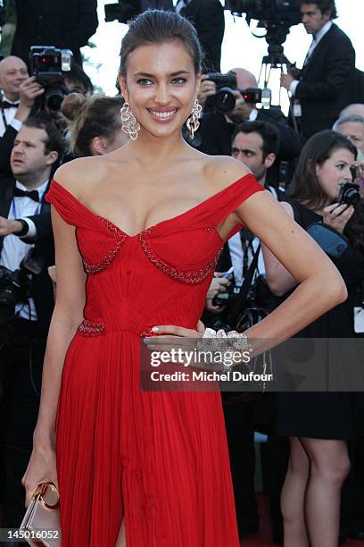 Irina Shayk attends the 'Killing Them Softly' Premiere during 65th Annual Cannes Film Festival at Palais des Festivals on May 22, 2012 in Cannes,...