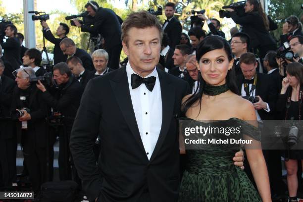 Alec Baldwin and Hilaria Thomas attends the 'Killing Them Softly' Premiere during 65th Annual Cannes Film Festival at Palais des Festivals on May 22,...