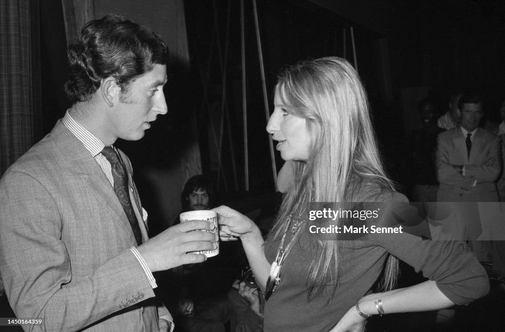 Prince Charles and Barbra Streisand Candid Photo
