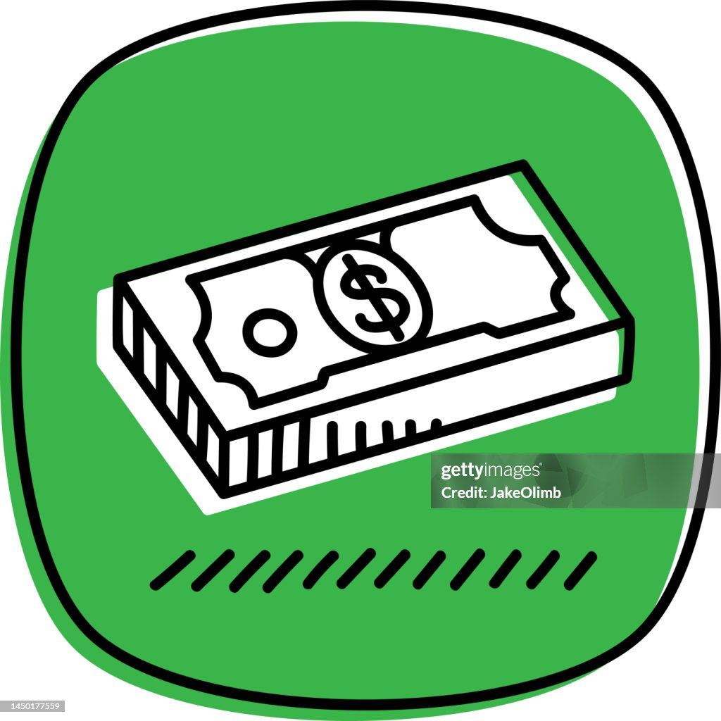 Dollar Bill Stack Doodle 2 High-Res Vector Graphic - Getty Images
