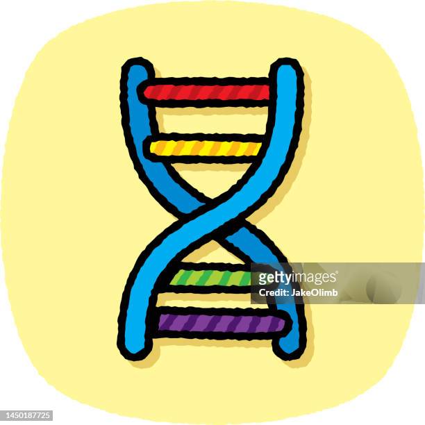 24 Double Helix Gene Dna Drawing High Res Illustrations - Getty Images