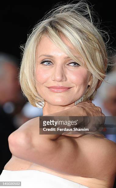 Cameron Diaz attends the UK premiere of "What To Expect When You're Expecting" at BFI IMAX on May 22, 2012 in London, England.