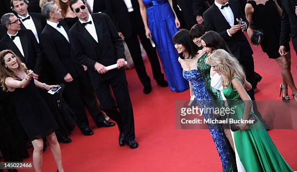 Araceli Gonzalez, Luisana Lopilato, Maria Laura Santillan and Natalia Oreiro and attends the 'Killing Them Softly' Premiere during 65th Annual Cannes...