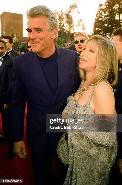 Barbra Streisand and James Brolin attend the 69th Annual Academy Awards, March 24, 1997 in Los Angeles, California.