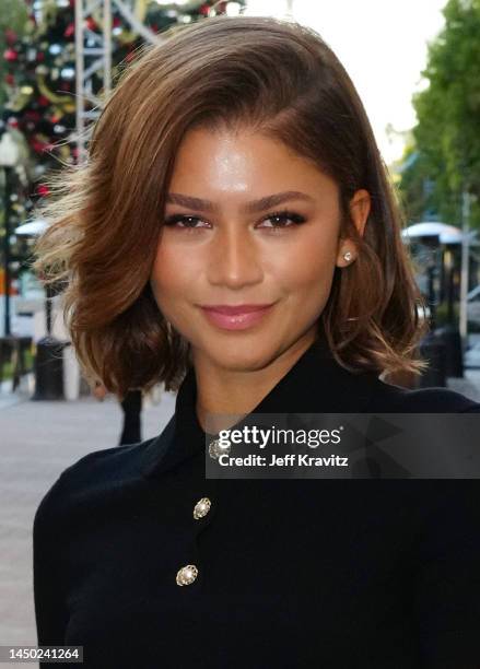 Zendaya attends Euphoria FYC at Paramount Theatre on December 18, 2022 in Los Angeles, California.