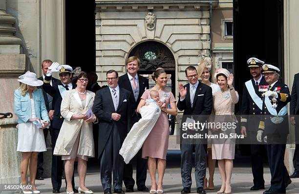 Anna Westling, Prince Carl Philip of Sweden, Ewa Westling, Olle Westling, Prince Willem-Alexander of the Netherlands, Princess Victoria of Sweden,...