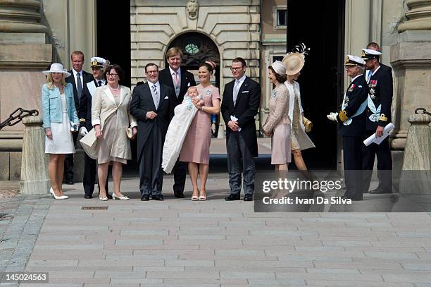 Anna Westling, Prince Carl Philip of Sweden, Ewa Westling, Olle Westling, Prince Willem-Alexander of the Netherlands, Princess Victoria of Sweden,...