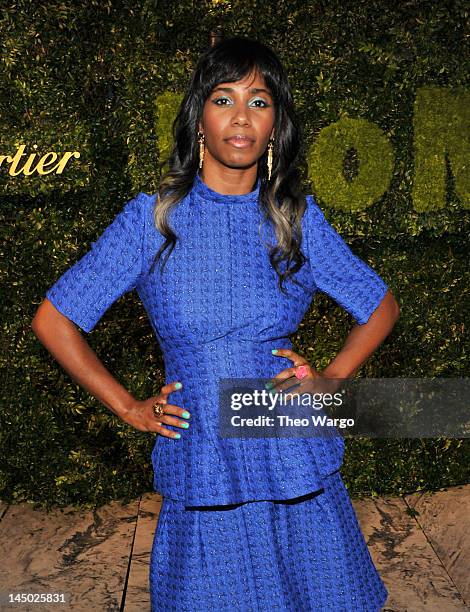 Santigold attends the 2012 Party in the Garden benefit at the Museum of Modern Art on May 22, 2012 in New York City.