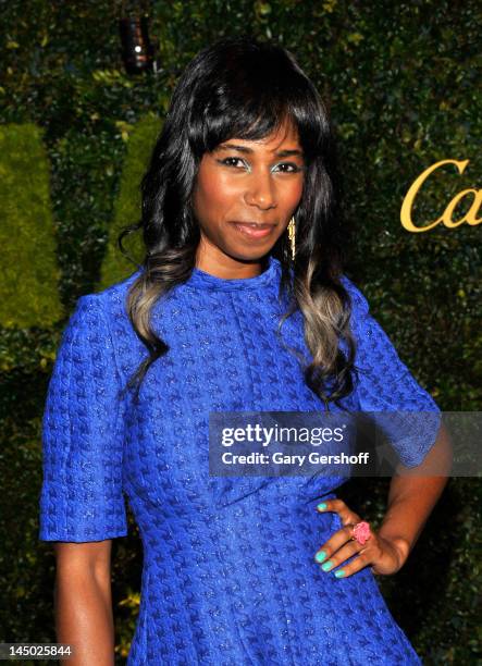 Santigold attends the 2012 Party In The Garden Benefit at the Museum of Modern Art on May 22, 2012 in New York City.
