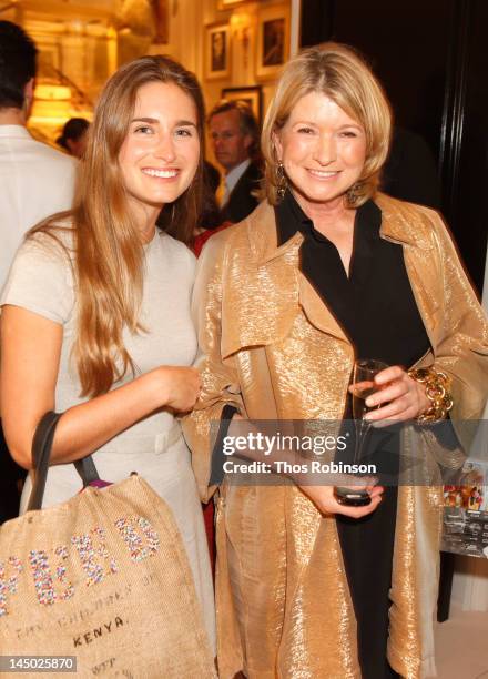 Lauren Bush and Martha Stewart attend the Ralph Lauren celebration for the publication of "The Hamptons: Food, Family and History" by Ricky Lauren at...