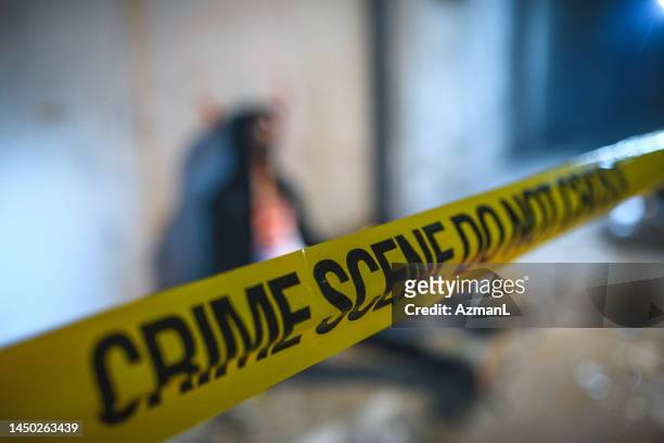 crime scene investigation - moord stockfoto's en -beelden