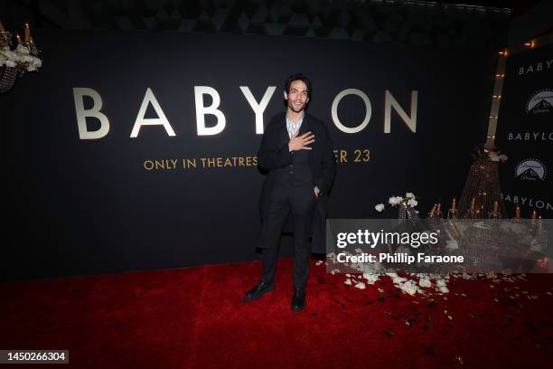 Diego Calva attends a Young Hollywood event in support of Paramount Pictures' "Babylon" at LAVO Ristorante on December 18, 2022 in West Hollywood,...