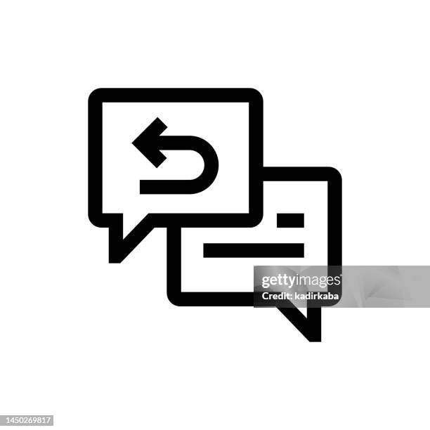 response line icon, design, pixel perfect, editable stroke. speech bubble. - question icon editable stock illustrations