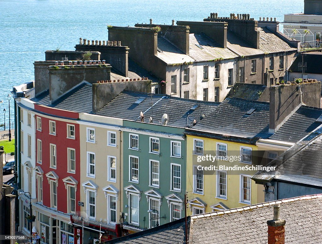 Colorful townhouses