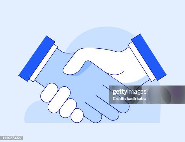 stockillustraties, clipart, cartoons en iconen met partnership line icon, design, pixel perfect, editable stroke. agreement, handshake, teamwork. - trust account icon