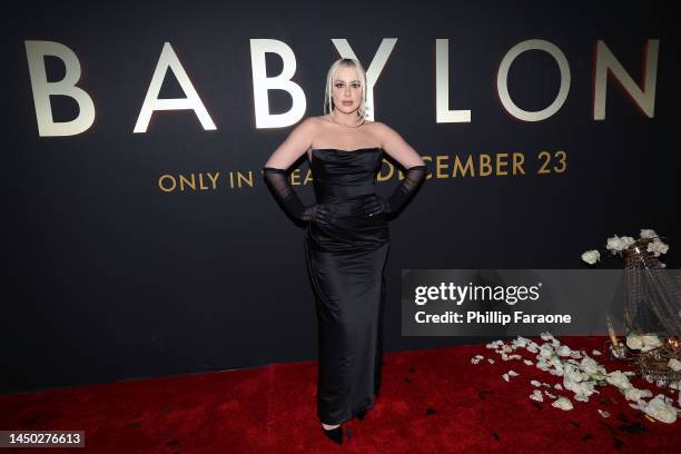 Tana Mongeau attends a Young Hollywood event in support of Paramount Pictures' "Babylon" at LAVO Ristorante on December 18, 2022 in West Hollywood,...